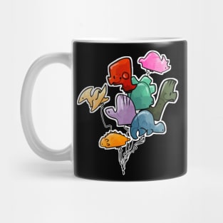 dinosaur baloons Mug